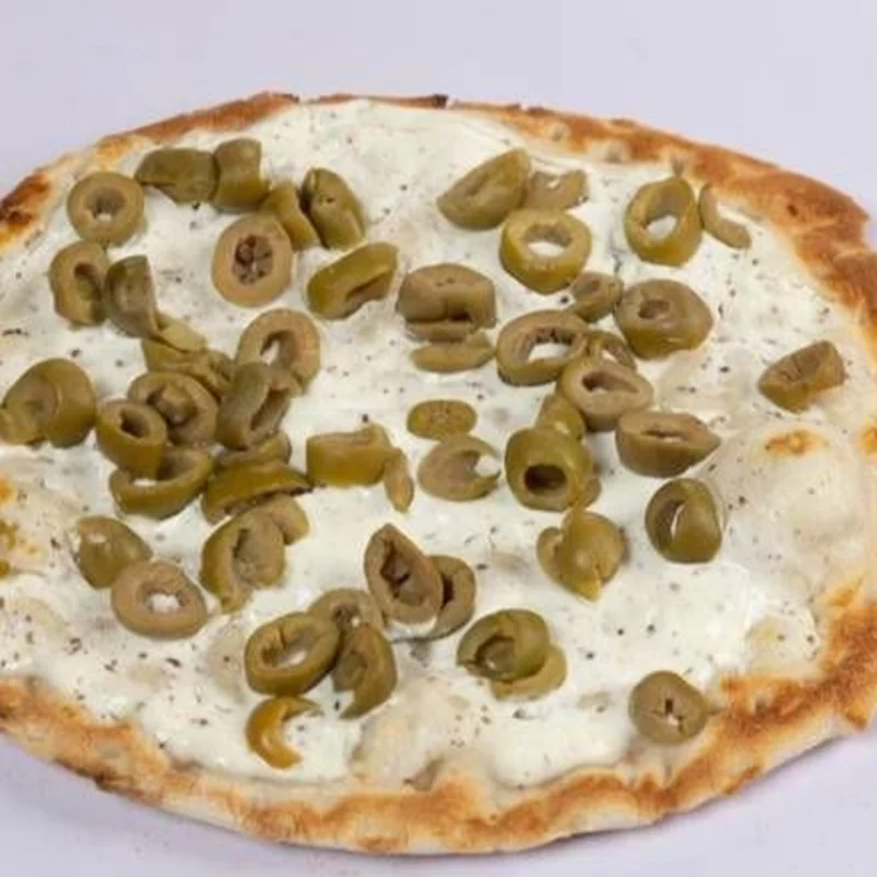 Labneh with Green Olives Saj